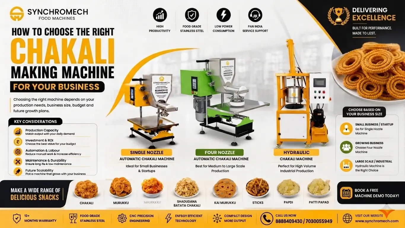 How to Choose the Right Chakali Making Machine for Your Business