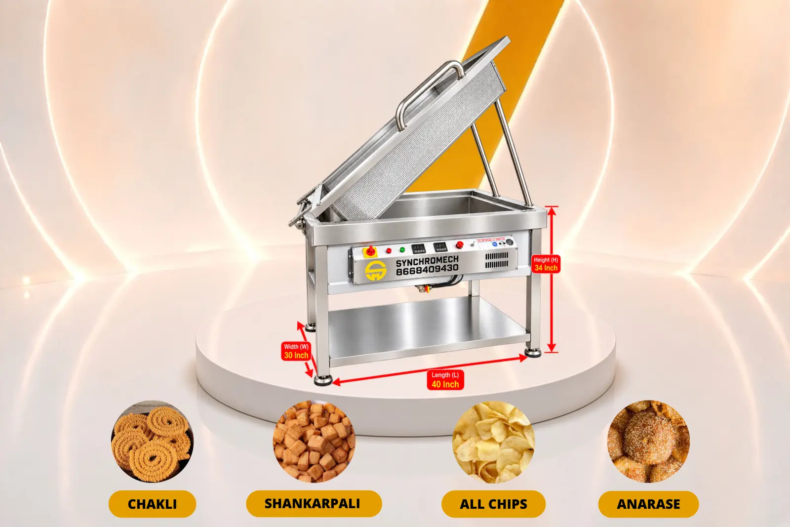 Electric Fryer Machine (75 Ltr)