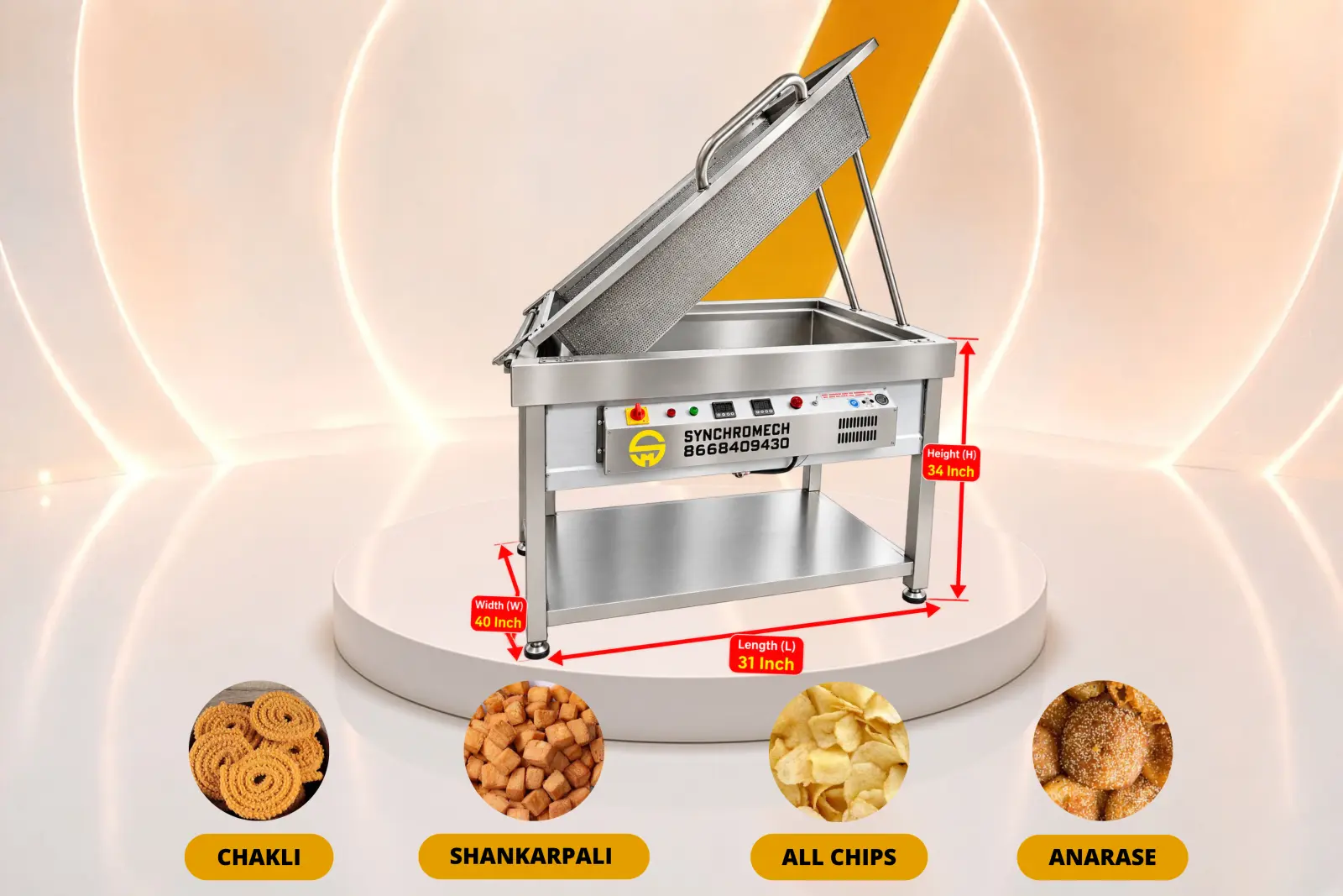 Electric Fryer Machine (100 Ltr)